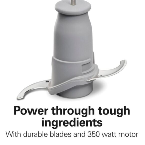 Hamilton Beach 3-Cup Stack & Press Food Chopper- Grey - Picture 6 of 15